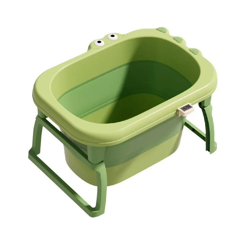 Bañera plegable para bebé con dibujos animados de baño - imagen 5