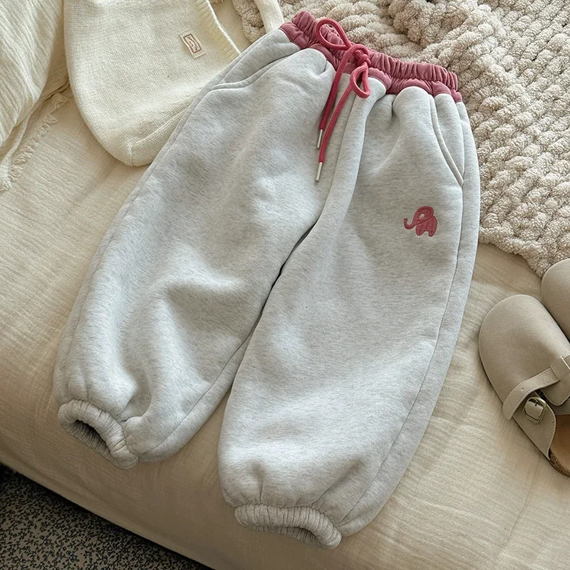 Pantalón chándal de lana gruesa para invierno infantil - imagen 5