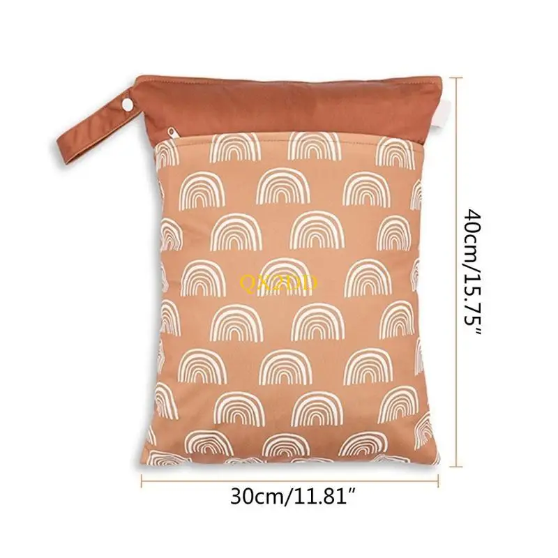 Bolsa impermeable para pañales de tela QX2D, bolsita colgante - imagen 2