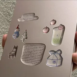 Pegatinas impermeables de muñeco de nieve para móvil y tablet