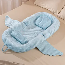 Almohada antirroces de algodón para recién nacido: descanso seguro