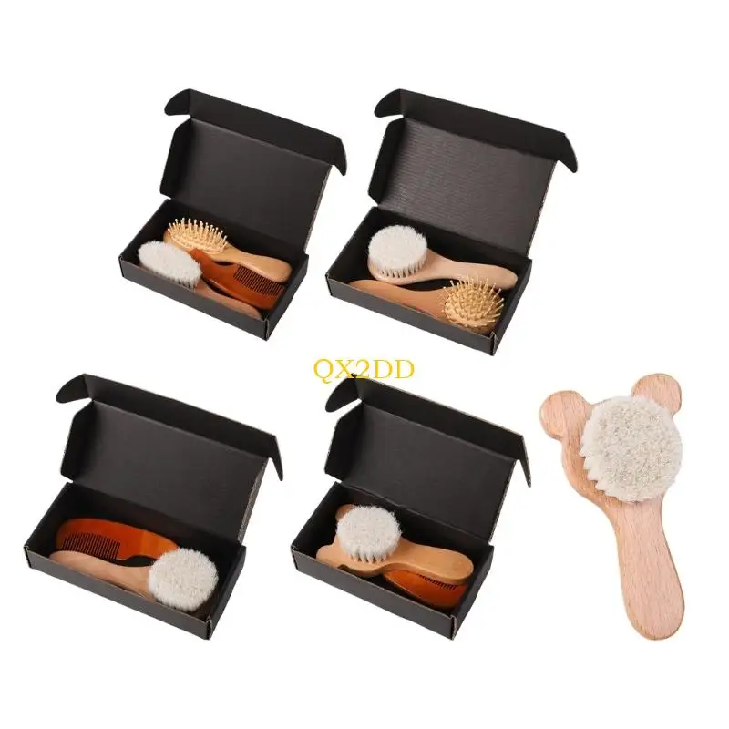 QX2D Fun Cepillo y peine infantil suave para el pelo en baño