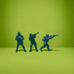 Figuras de acción mini del ejército, hombres realistas para diorama