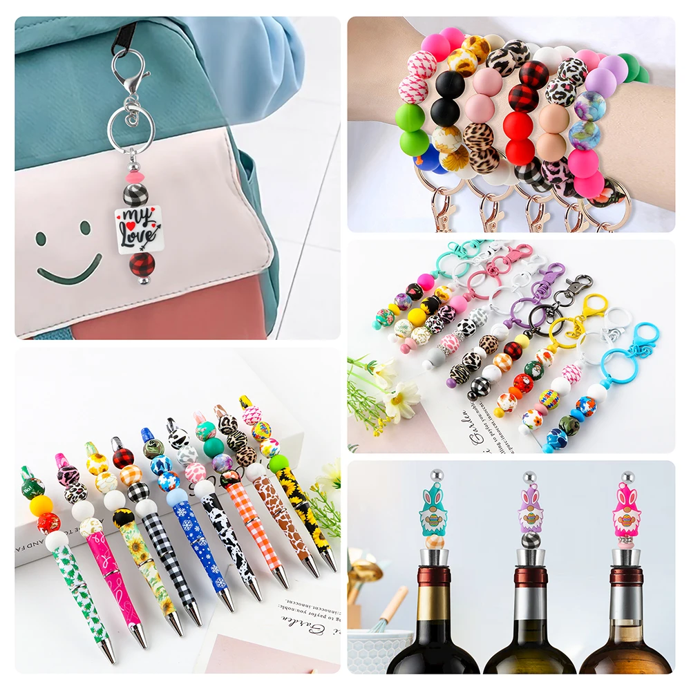 Cuentas de silicona multicolores para pulseras infantiles - imagen 4