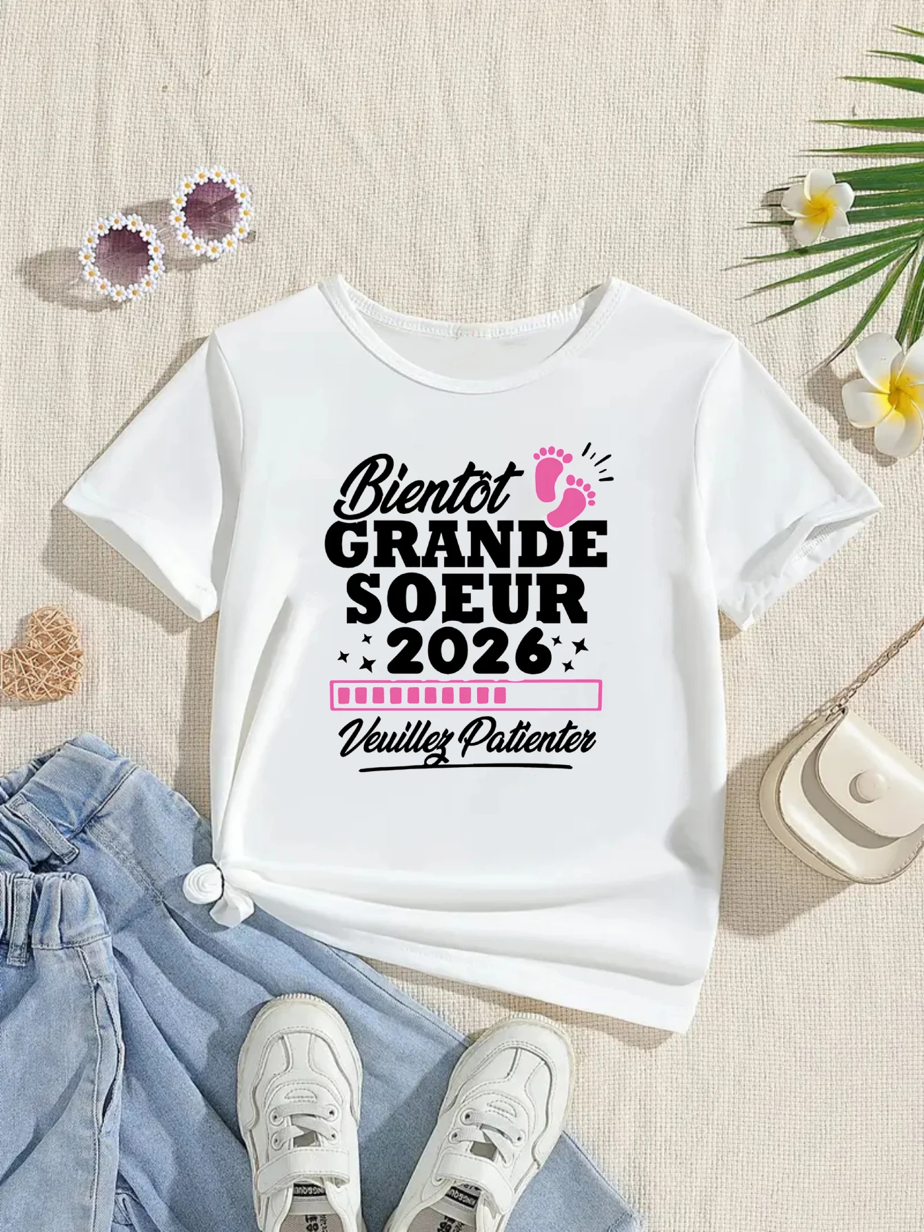 Camiseta estampada para niña de algodón con dibujo tierno - imagen 3