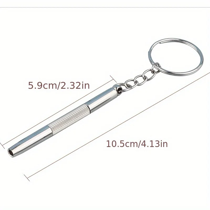 Destornilladores para gafas de acero inoxidable con llavero - imagen 4