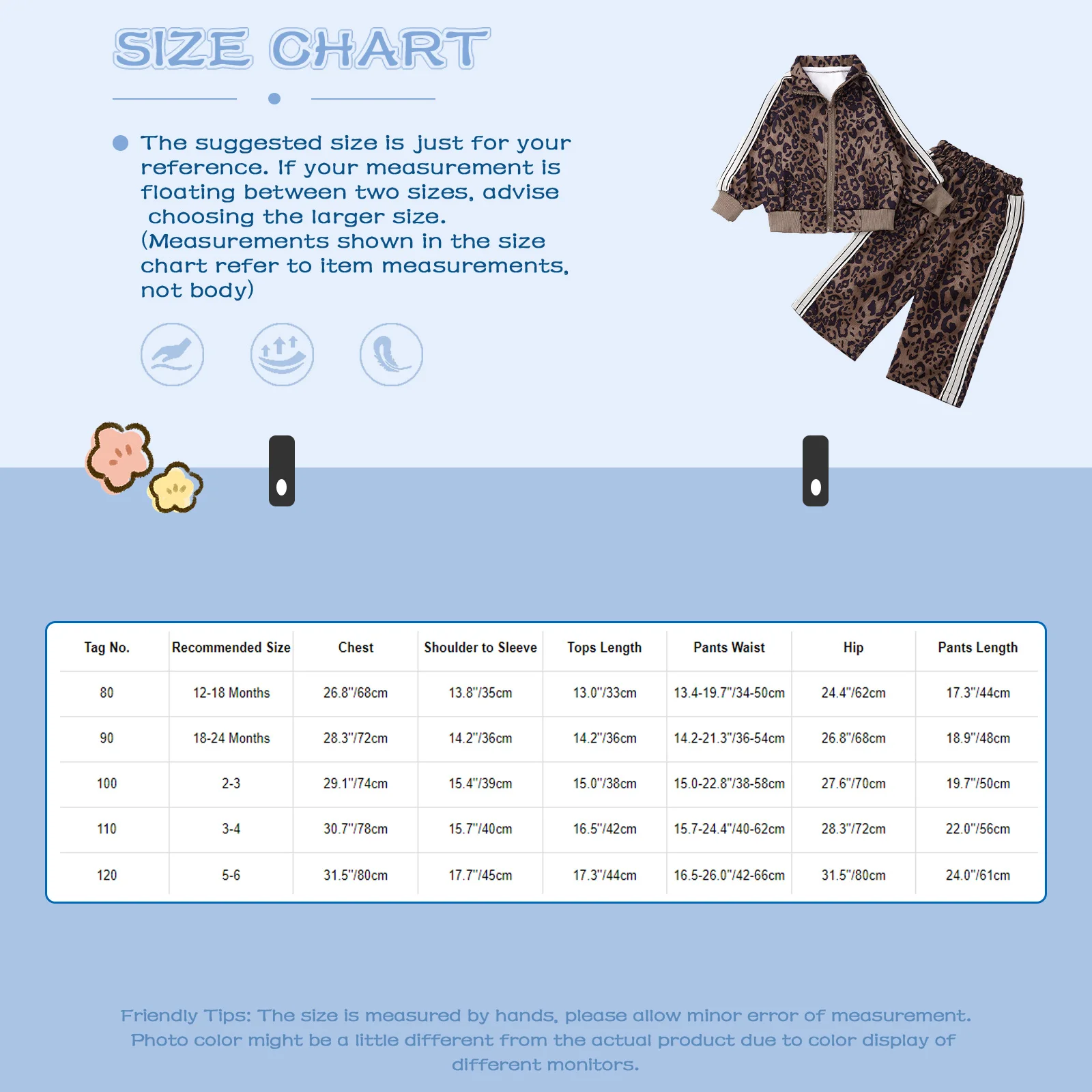 Chaquetita leopardo vista frontal