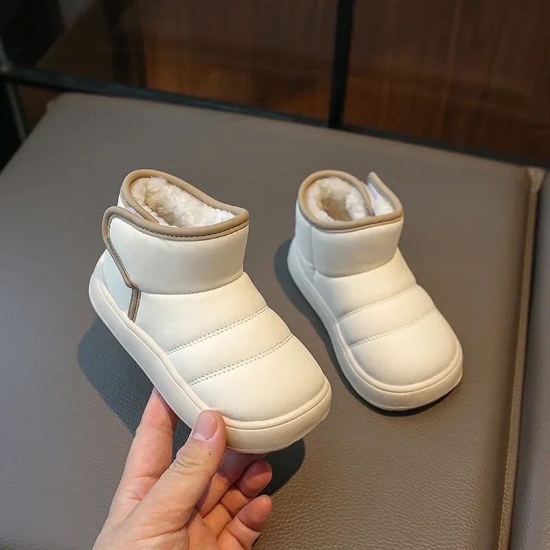 Botas de nieve infantiles impermeables con suela antideslizante
