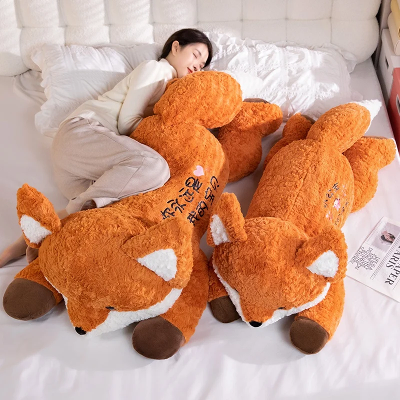 Peluche zorro kawaii suave para bebé, animal almohada decorativa - imagen 2