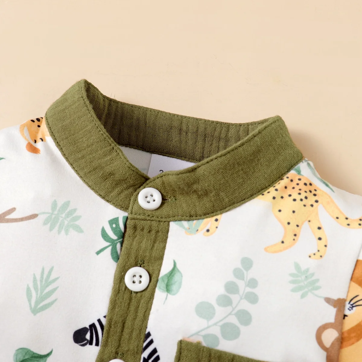 Conjunto infantil veraniego con estampado de animales para bebé - imagen 2