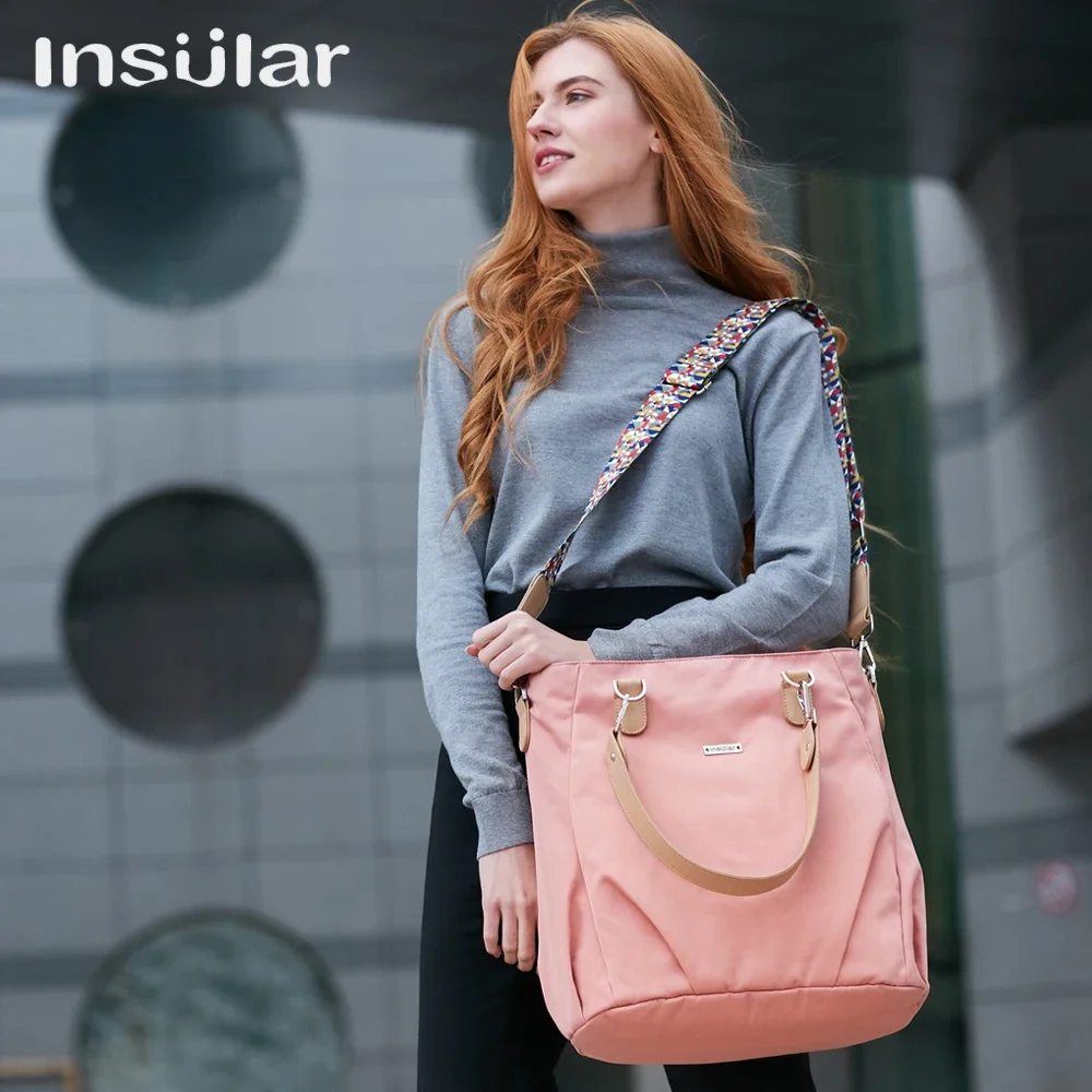Bolsa de pañales impermeable de gran capacidad para bebé y mamá - imagen 2