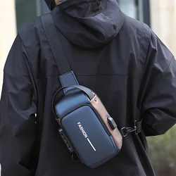 Bolso bandolera hombre multifuncional con cierre seguro para ciclismo
