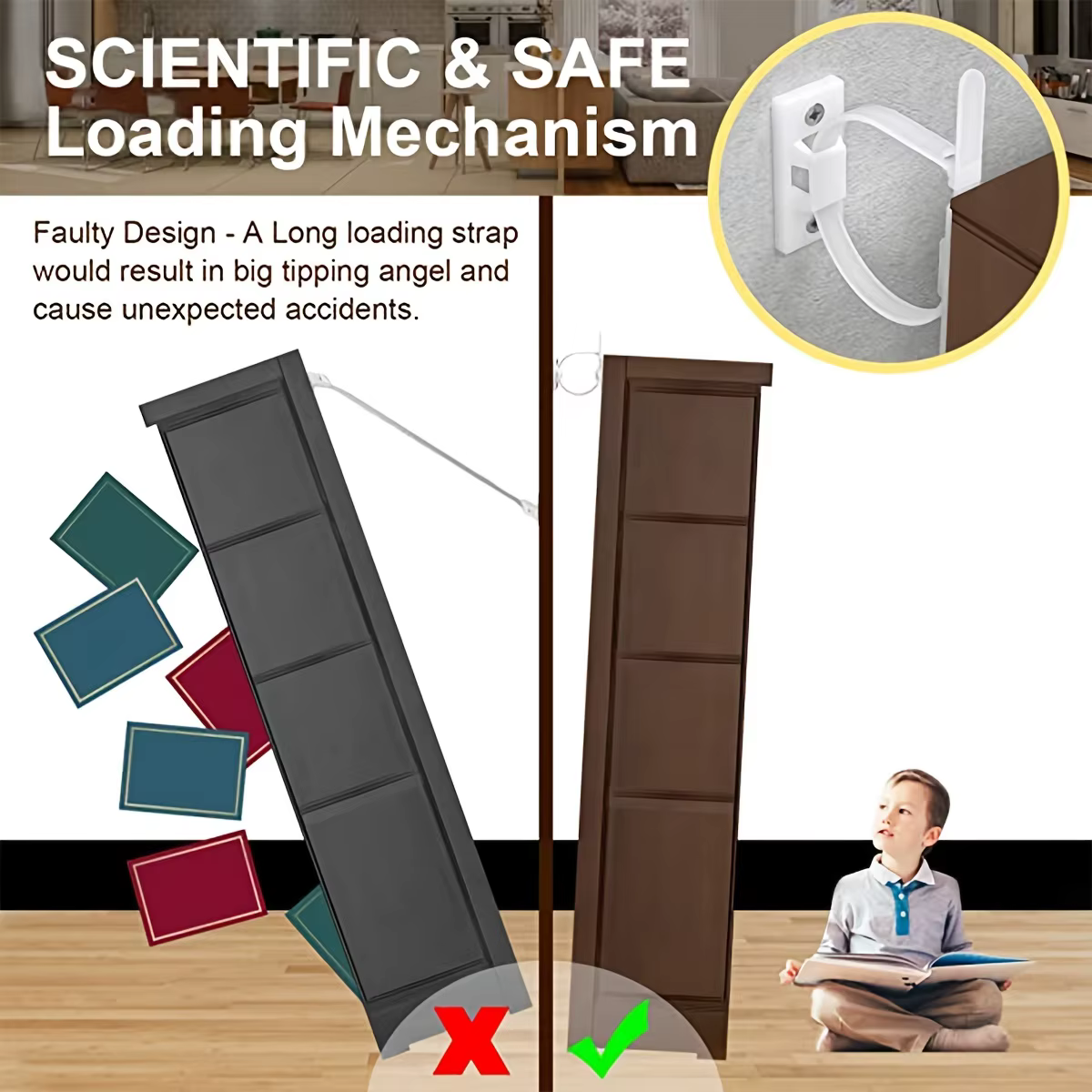 Correas antideslizantes para muebles – Evitan caídas y protegen niños - imagen 3