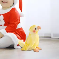 Peluche de loro amarillo suave para niños y decoración infantil