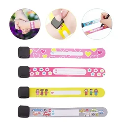 Pulsera identificativa antipérdida reutilizable para eventos