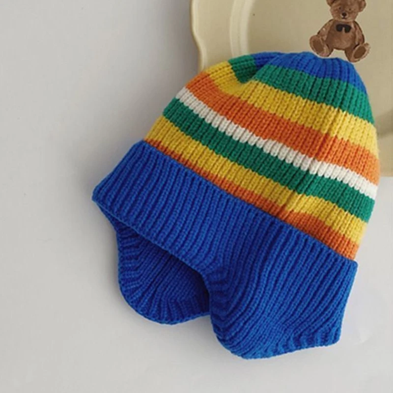 Gorro de lana para bebé con orejas - A prueba de viento invernal - imagen 2