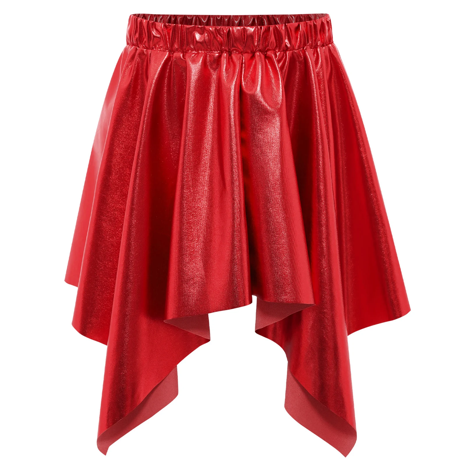 Falda de baile brillante metalizada para niñas con cintura elástica - imagen 3