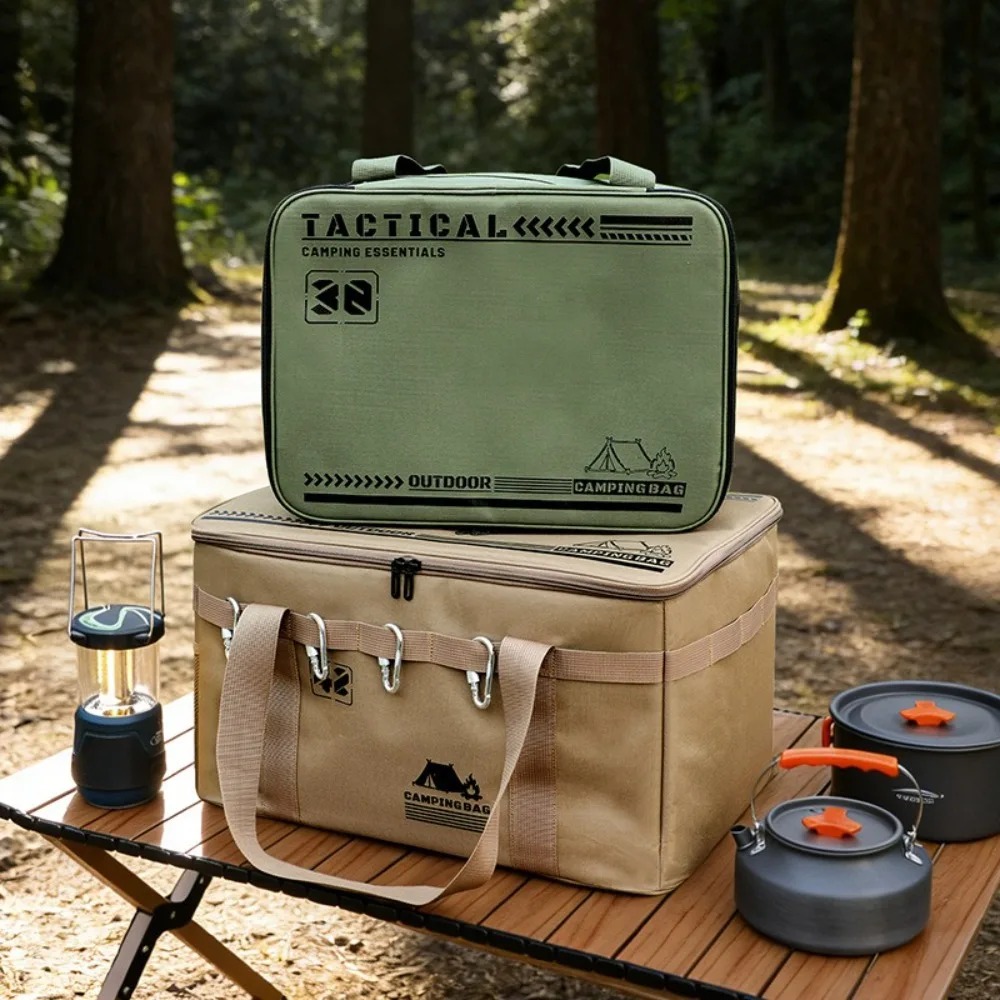 Bolsa de almacenamiento plegable para camping de lona 600D resistente - imagen 3