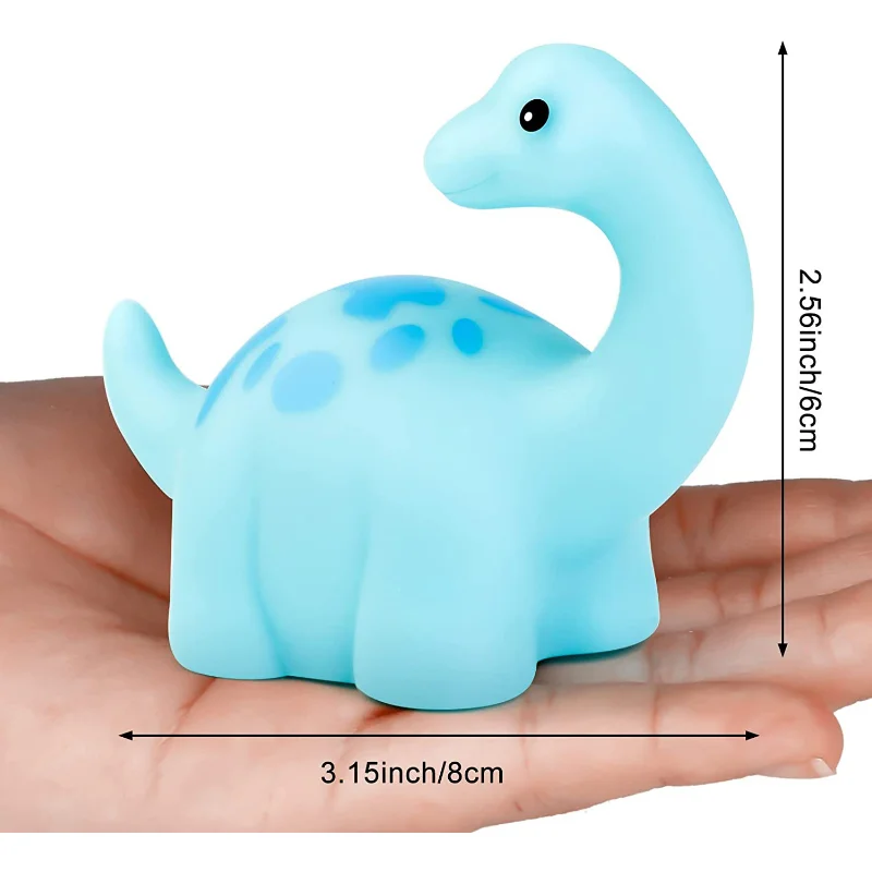 Juguete de baño dinosaurio flotante con luz LED para bebé unisex