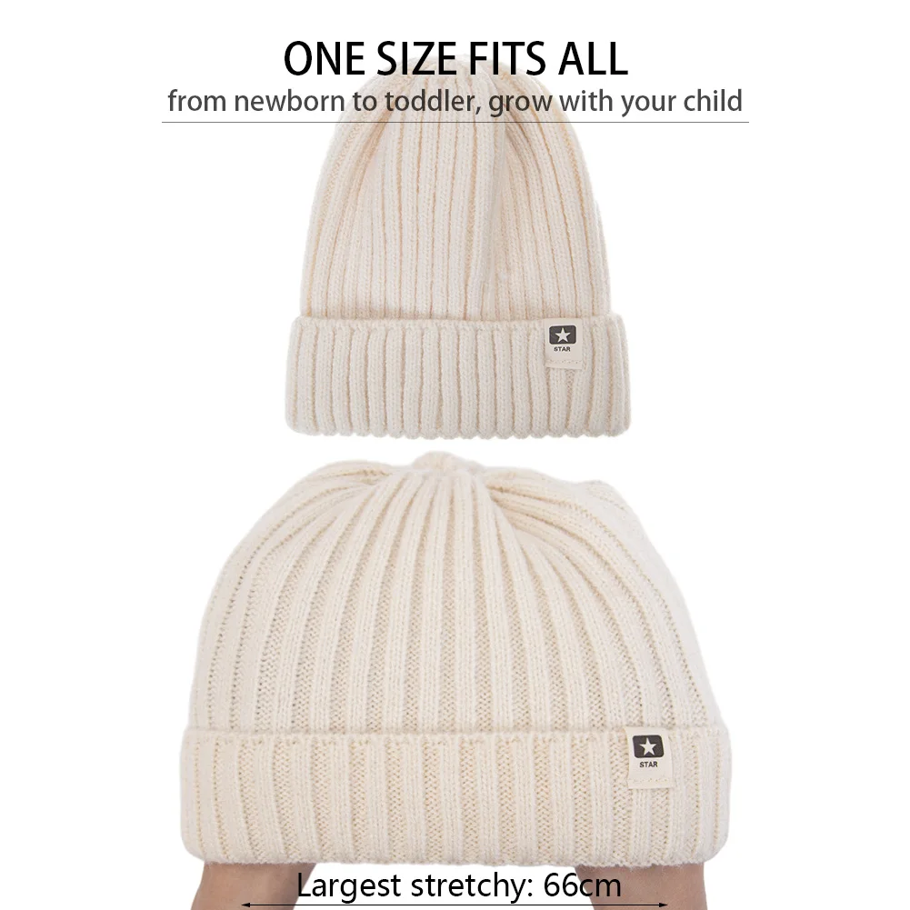 Gorro de turbante beige para bebé