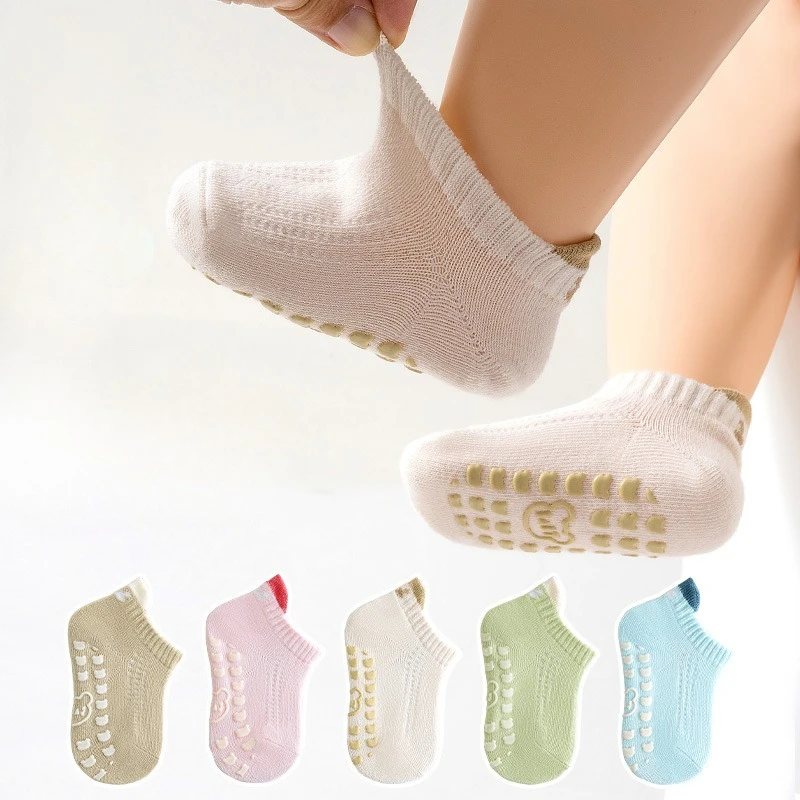 Calcetines antideslizantes de algodón para bebé 0-3 años con puño suave - imagen 5