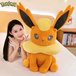 Peluche Flareon suave de Pokémon – almohada y regalo infantil