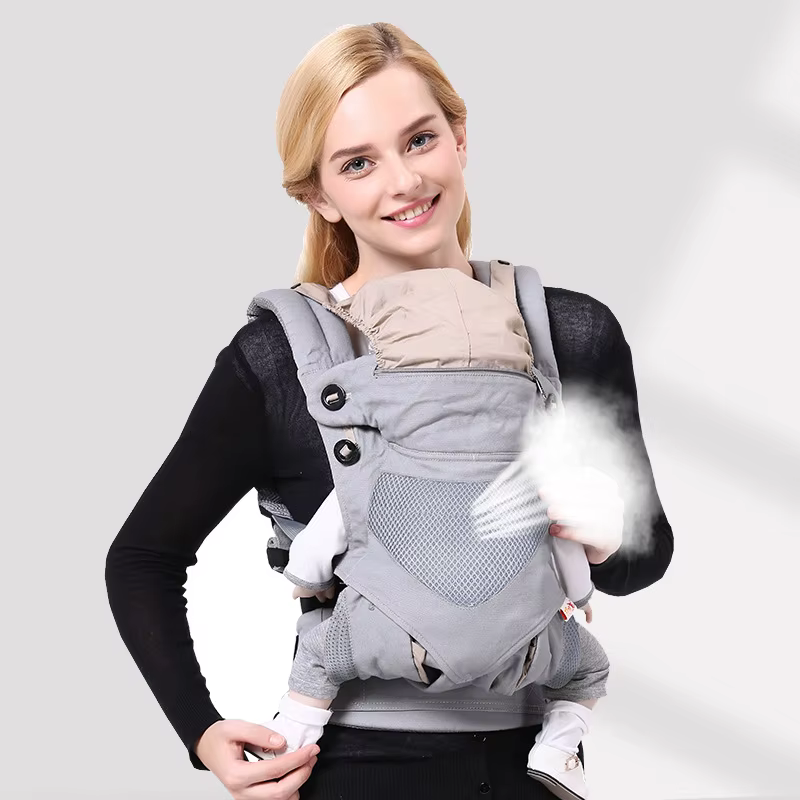 Portabebés transpirable ergonómico tipo mochila para recién nacido - imagen 5