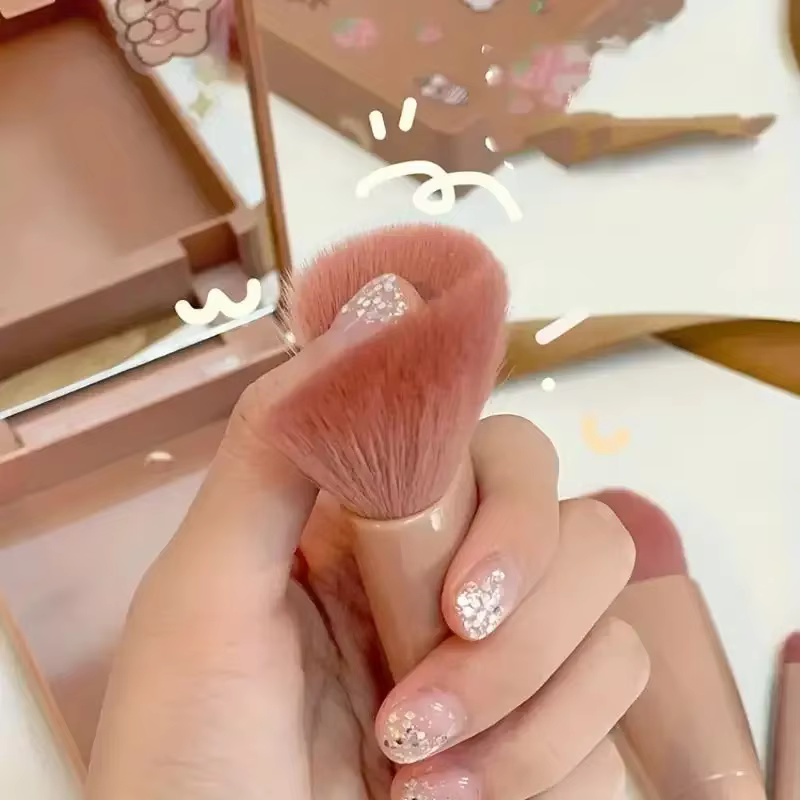 Kit de mini brochas maquillaje infantiles con estuche y espejo - imagen 5