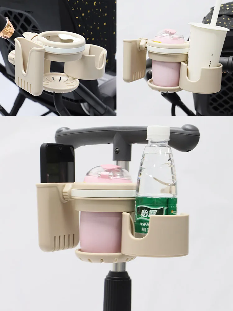 Portavasos para cochecito con soporte para móvil para bebé