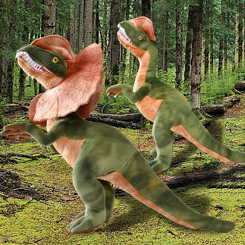Peluche dinosaurio Dilophosaurus de Kawii, lagarto crestado - imagen 3