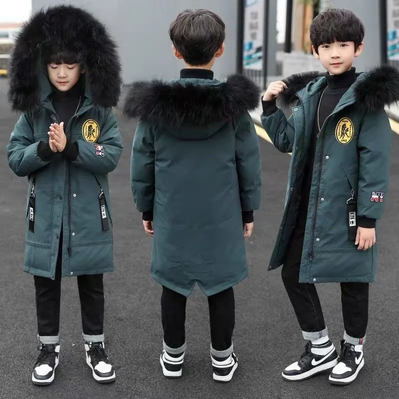 Parka de terciopelo grueso para niños – Abrigo de invierno - imagen 5