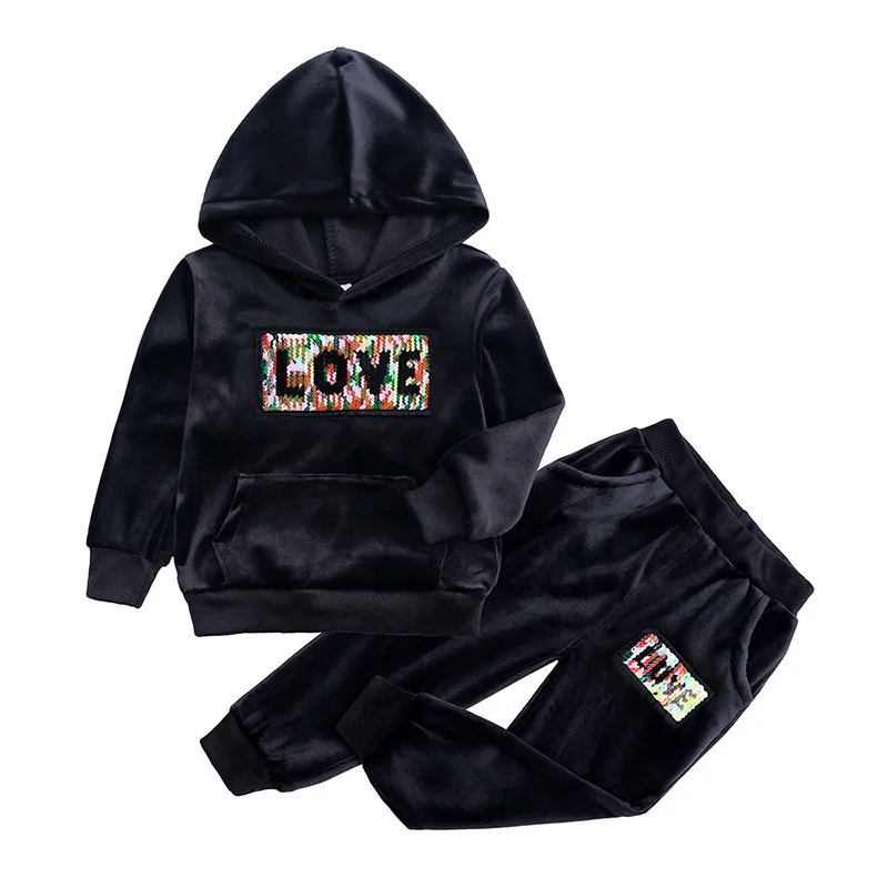 Conjunto infantil de dos piezas de lana con capucha y pantalón - imagen 5