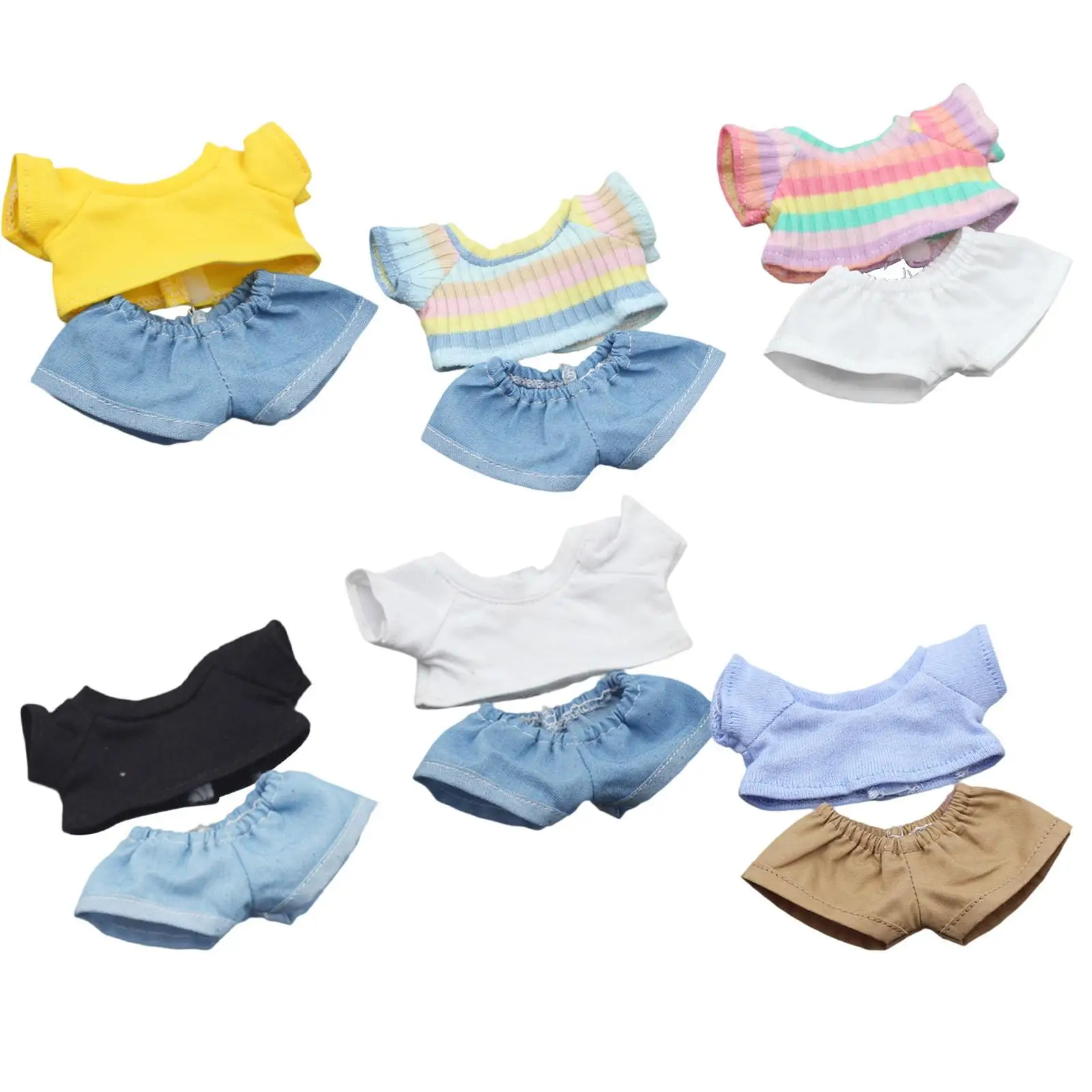 Conjunto de ropa de peluche para muñecas: top y pantalón - imagen 5