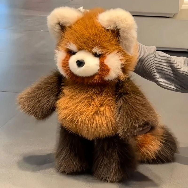 Peluche de mapache rojo de tela suave, ideal para abrazar - imagen 2