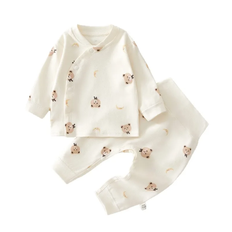 Pijama recién nacido de algodón con protección del vientre - imagen 5