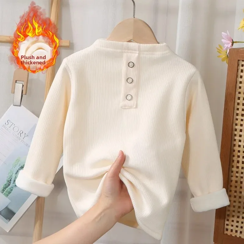 Body polar térmico de cuello medio para bebés e invierno - imagen 4