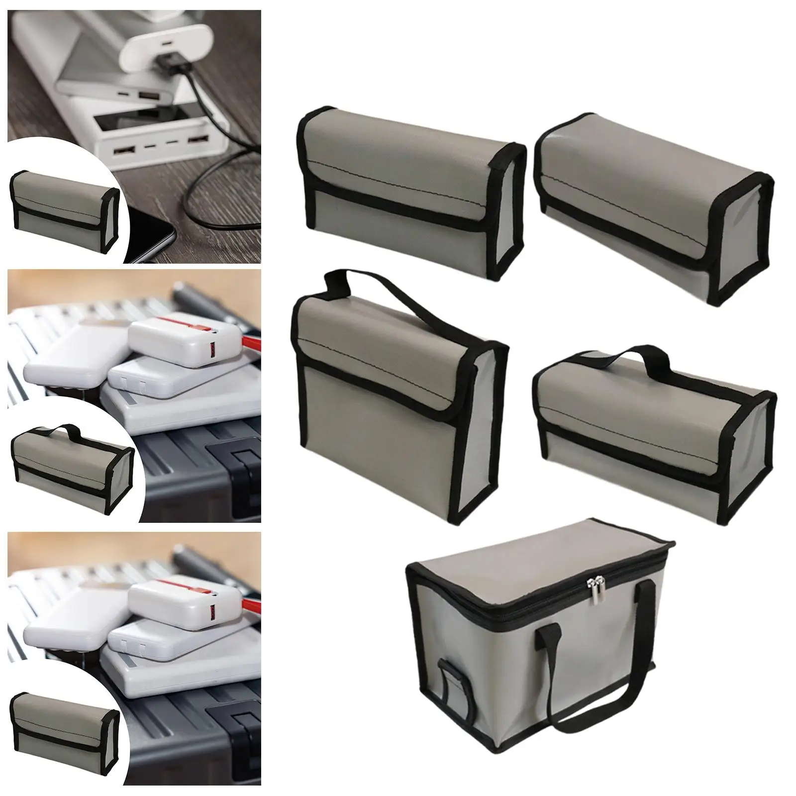 Bolsa ignífuga de seguridad para baterías de litio - imagen 4