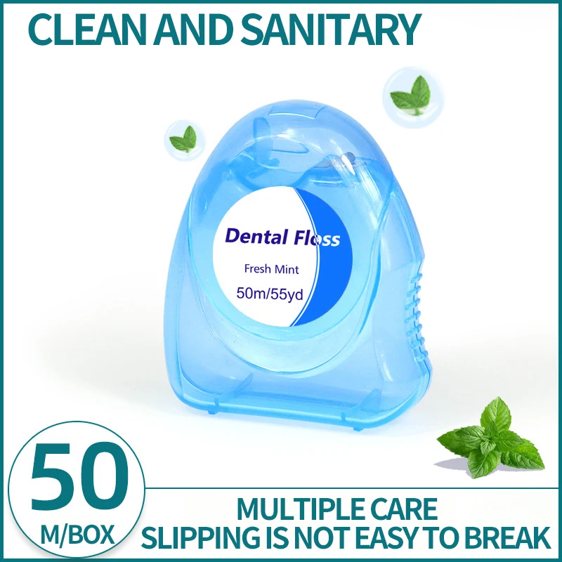 Hilo dental menta para el hogar – paquete desechable fino suave - imagen 4