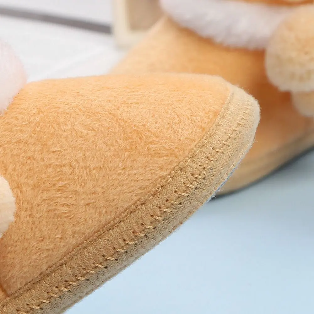 Botas de nieve de lana para bebés cálidas con suela antideslizante - imagen 2
