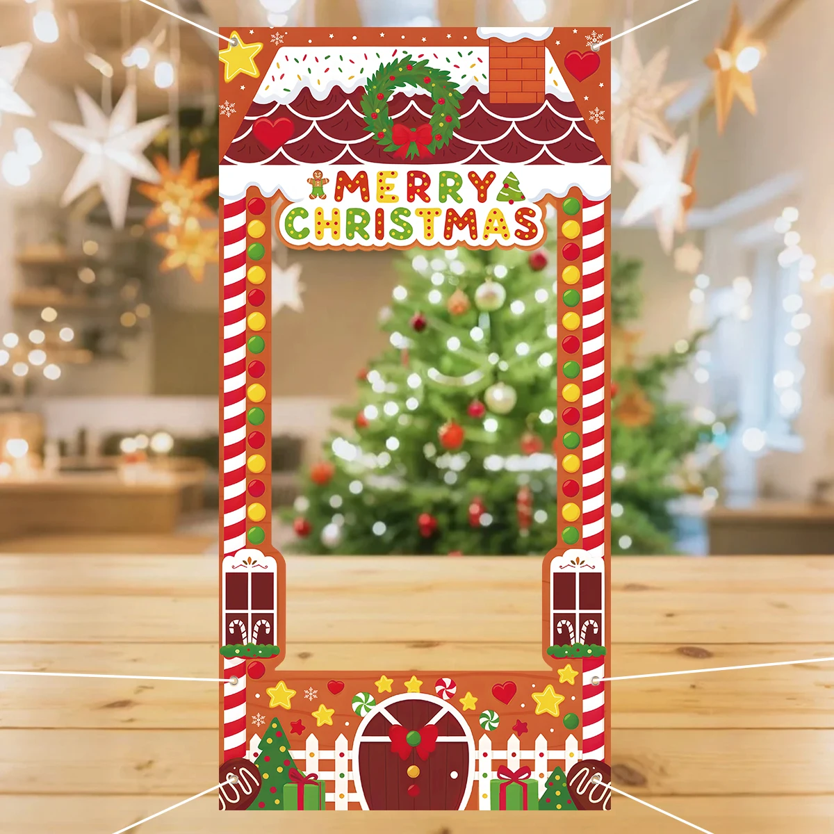 Marco navideño para fotomatón – Decoración infantil de fotos - imagen 2