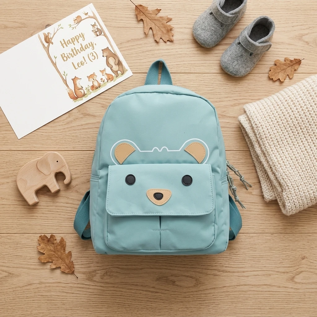 Mochila infantil bordada personalizada para otoño e invierno - imagen 3