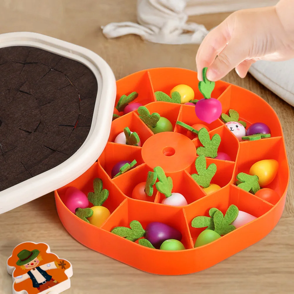 Vista del set completo de juguetes Montessori Kmoist
