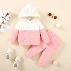Conjunto felpa para bebé niña – Sudadera con capucha y pantalón