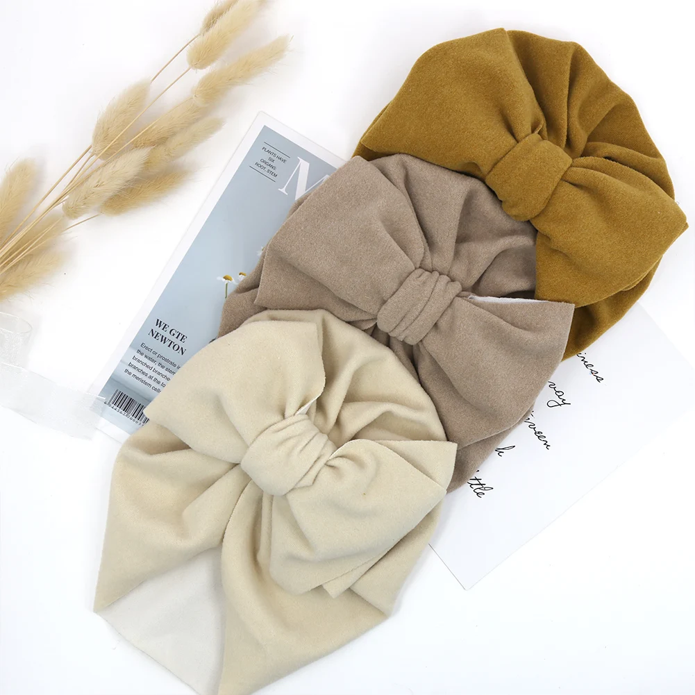 Gorro turbante de invierno para bebé – Sintético suave y cálido - imagen 2