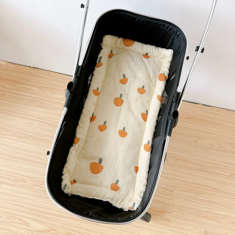 Cojín de asiento para cochecito con dibujos, antideslizante y algodón