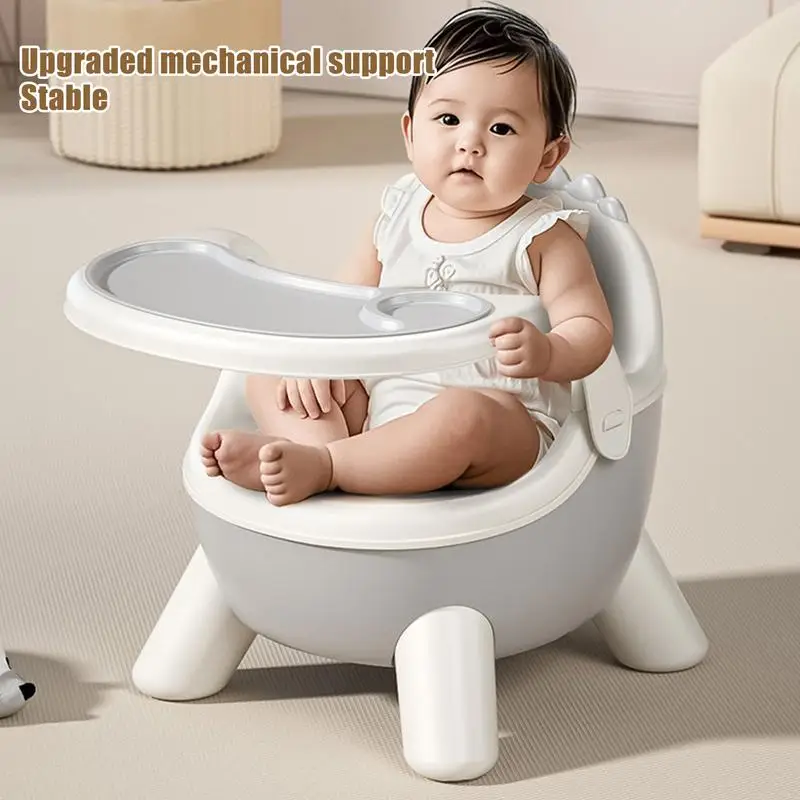 Silla para comer infantil de dinosaurio con bandeja doble y sonido - imagen 5
