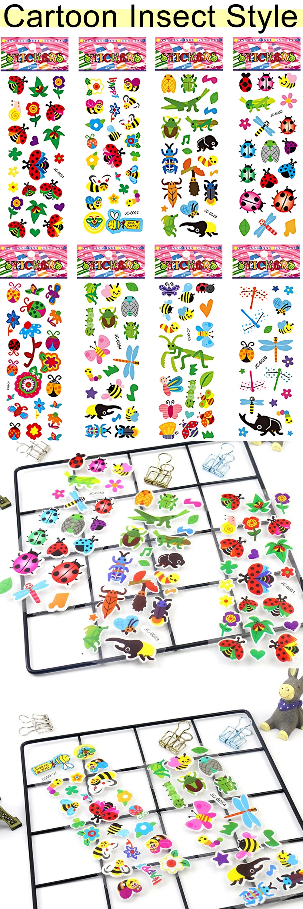 Mariposas y flores con relieve para decorar