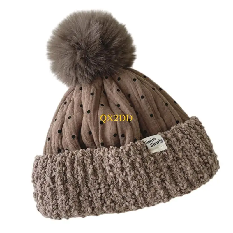 QX2D Gorro de invierno grueso y cálido con orejeras para bebé - imagen 4