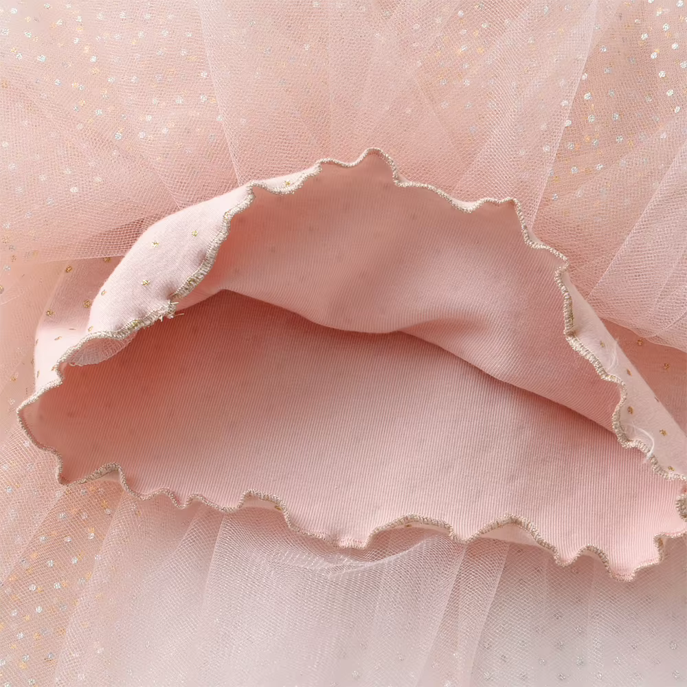 DXTON Vestido de Princesa Tul con Manga Voladora – Fiesta Otoño - imagen 4