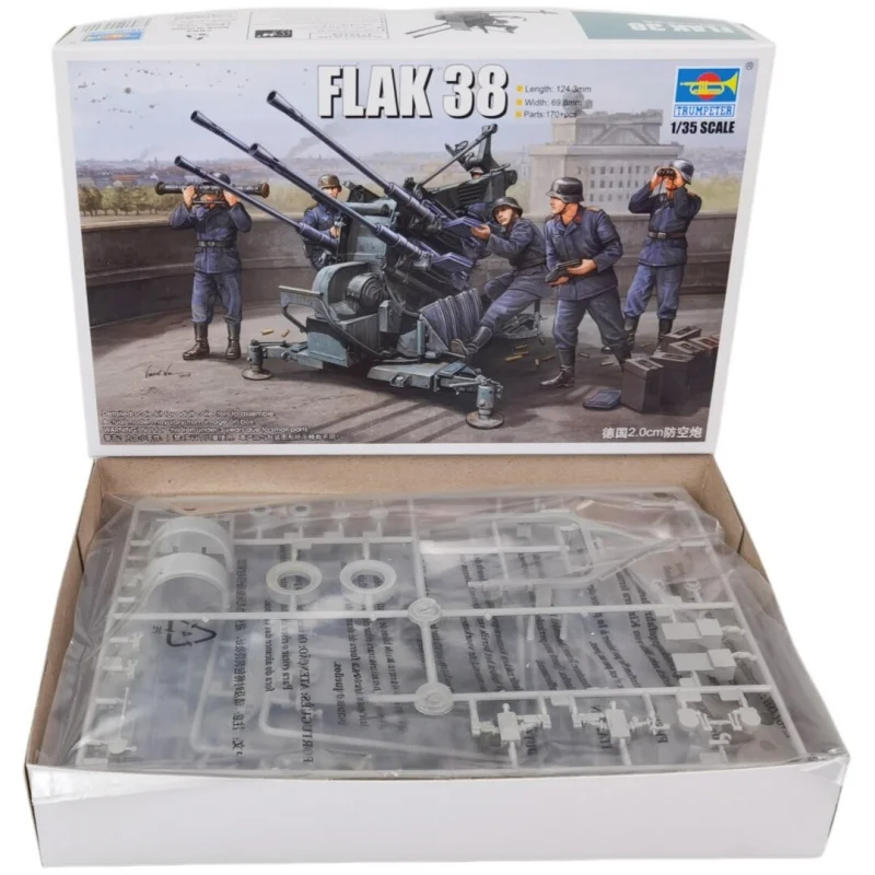 Trumpeter Flak 38 modelo de montaje arma antiaérea - imagen 3